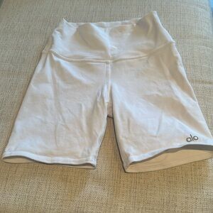 White Alo Bike Shorts XS